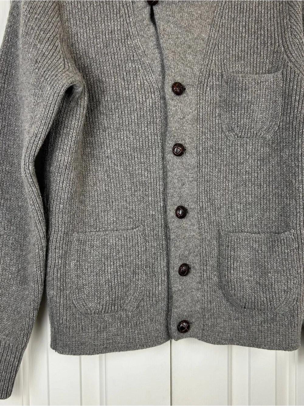J. Crew Men’s 100% Lambs Wool Cardigan Sweater